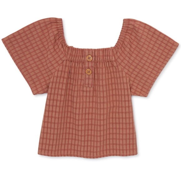 easy-peasy Toddler Girls Short Sleeve Henley Blouse - Picture 1 of 3